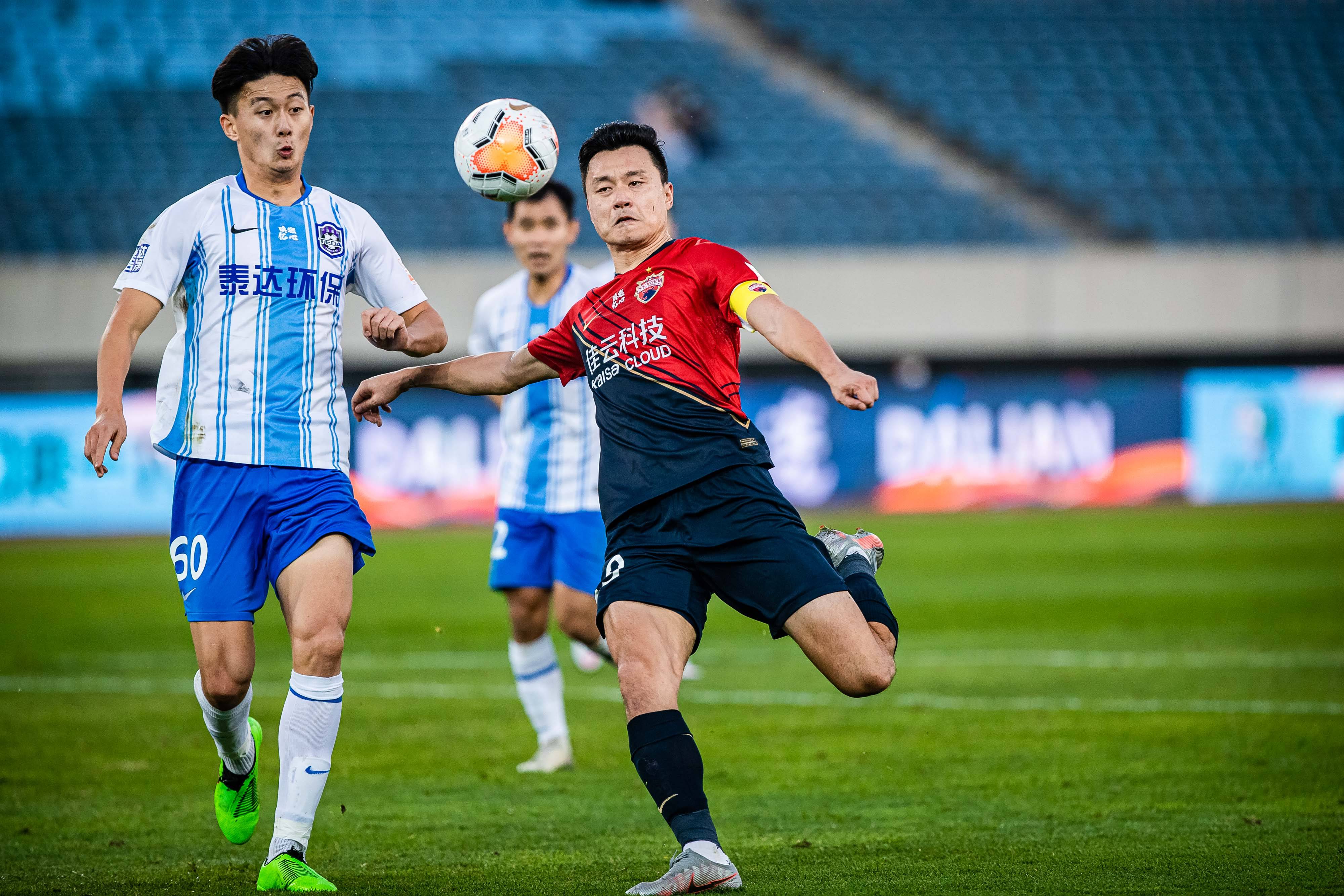 天津权健战平深圳佳兆业，积分榜排名保持不变